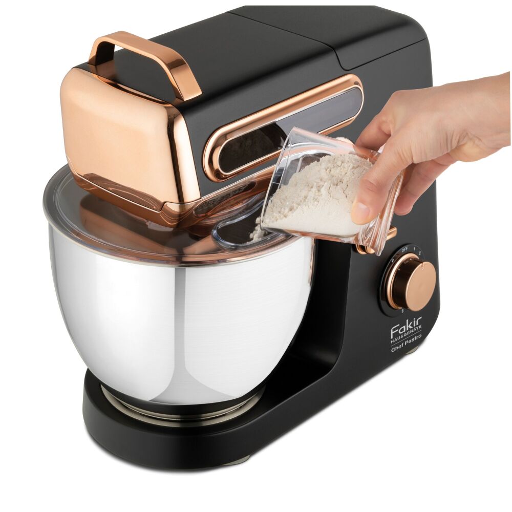 Fakir Chef Pastro Mutfak Şefi & Stand Mikser 3'ü 1 Arada Makarna Aparatı, 1800 W, 6 Litre, Zamanlayıcı Ayarı, Black - 4