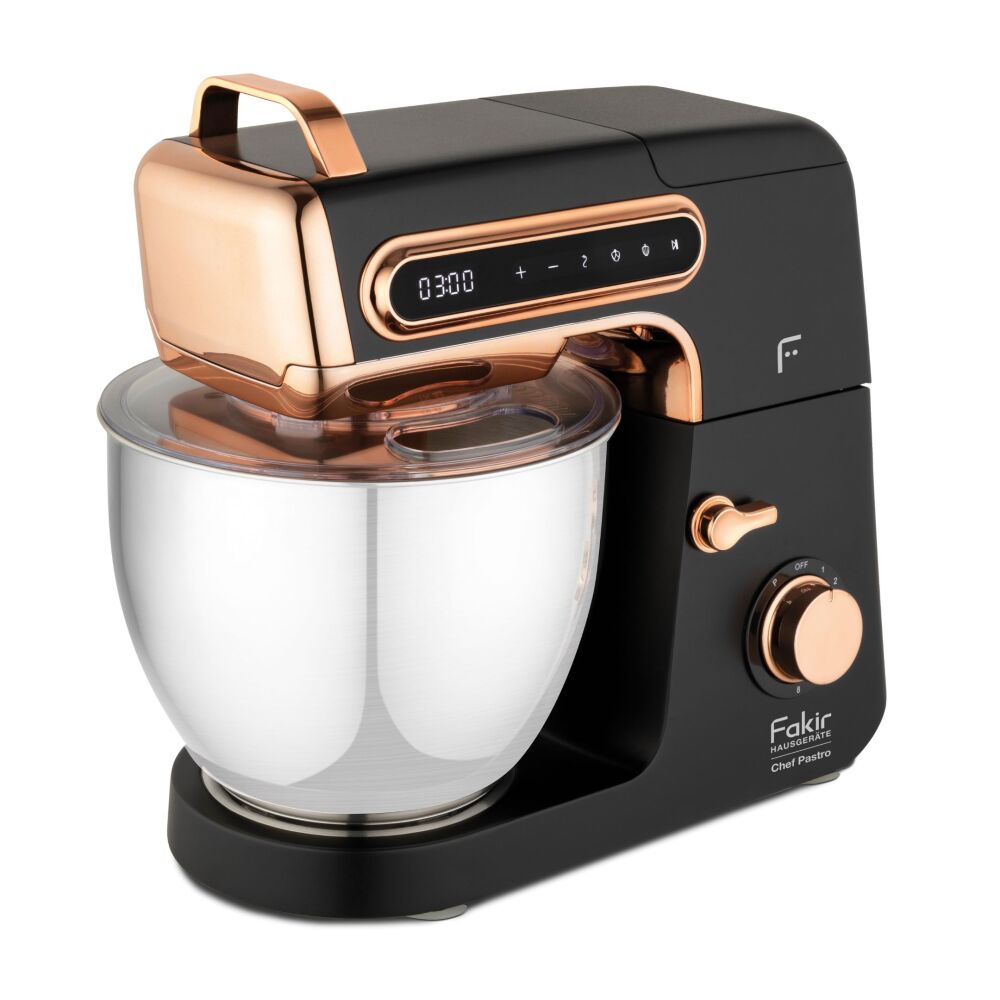 Fakir Chef Pastro Mutfak Şefi & Stand Mikser 3'ü 1 Arada Makarna Aparatı, 1800 W, 6 Litre, Zamanlayıcı Ayarı, Black - 1