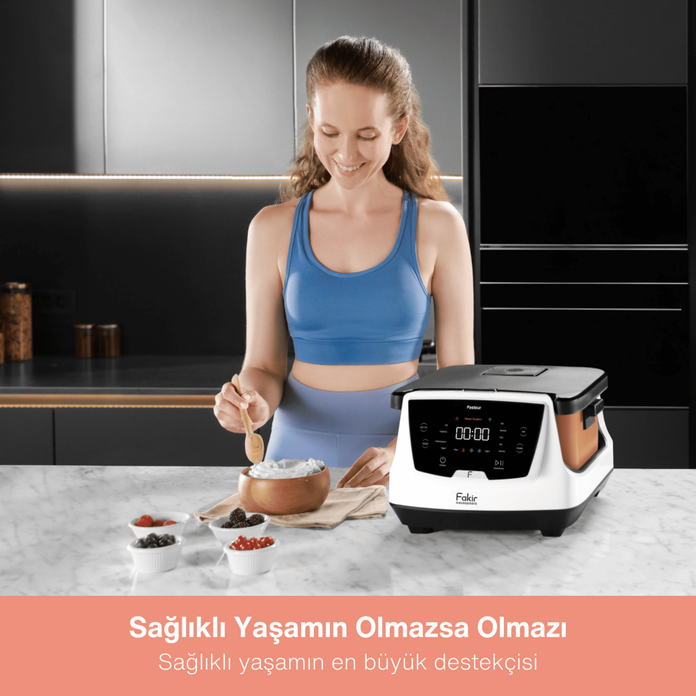 Fakir Pasteur Çiğ Sütten Yoğurt Yapma Makinesi, Pastörizasyon , 3 L Seramik Hazne, Tat ve Kıvam Ayarı_Kopya(1) - 8