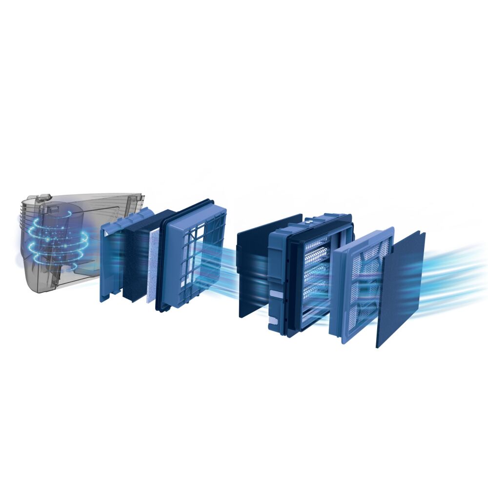 Fakir Filter Pro Toz Torbasız Elektrikli Süpürge Led Aydınlatmalı 4.5 L Blue - 10