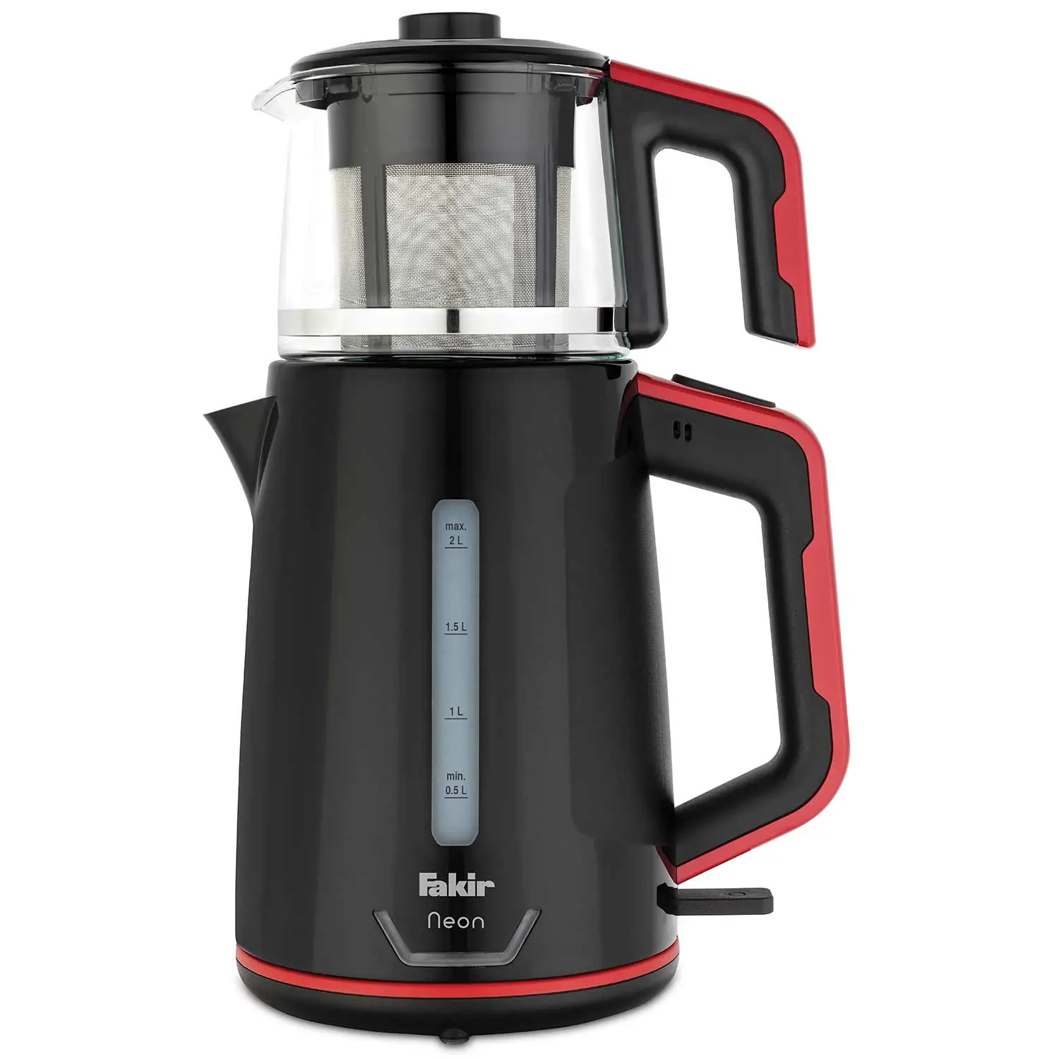 Neon Çay Makinesi Siyah Kırmızı - 1