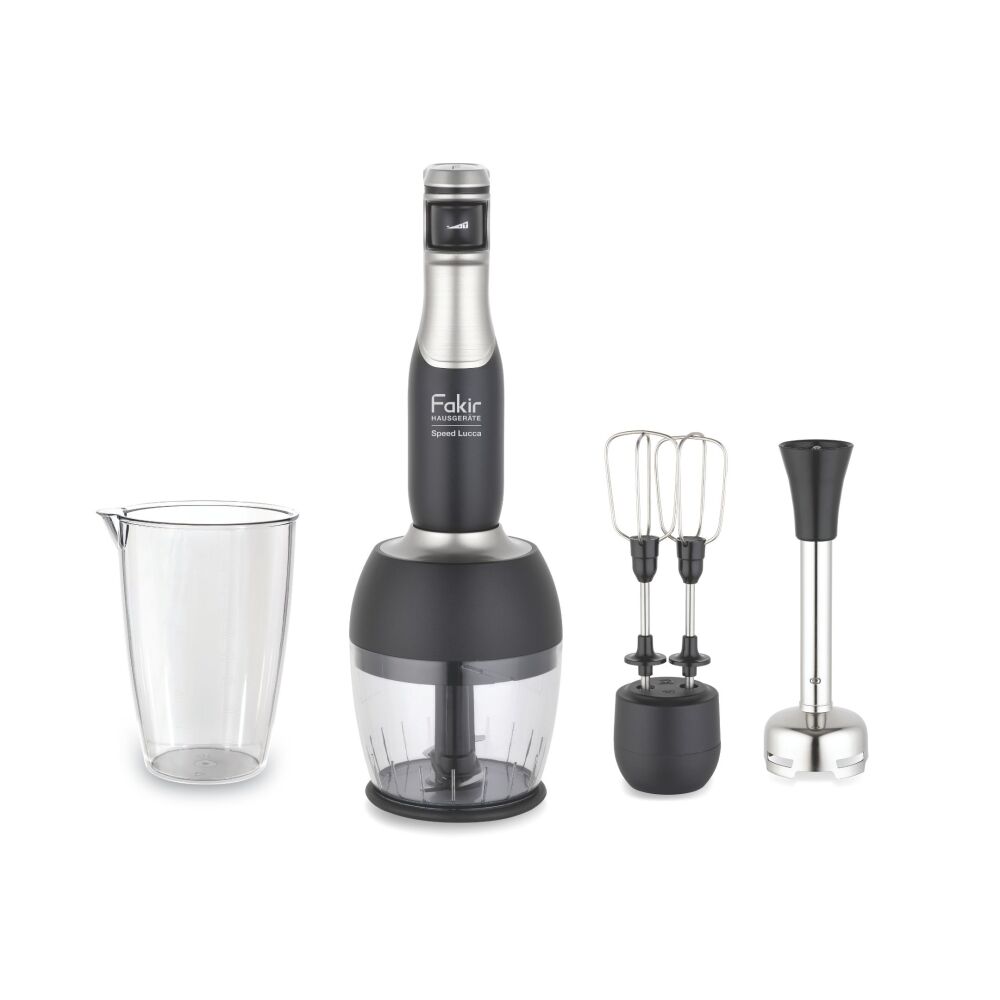 Fakir Speed Lucca Blender Seti 4 Parça 1000W Black & Silver - 1