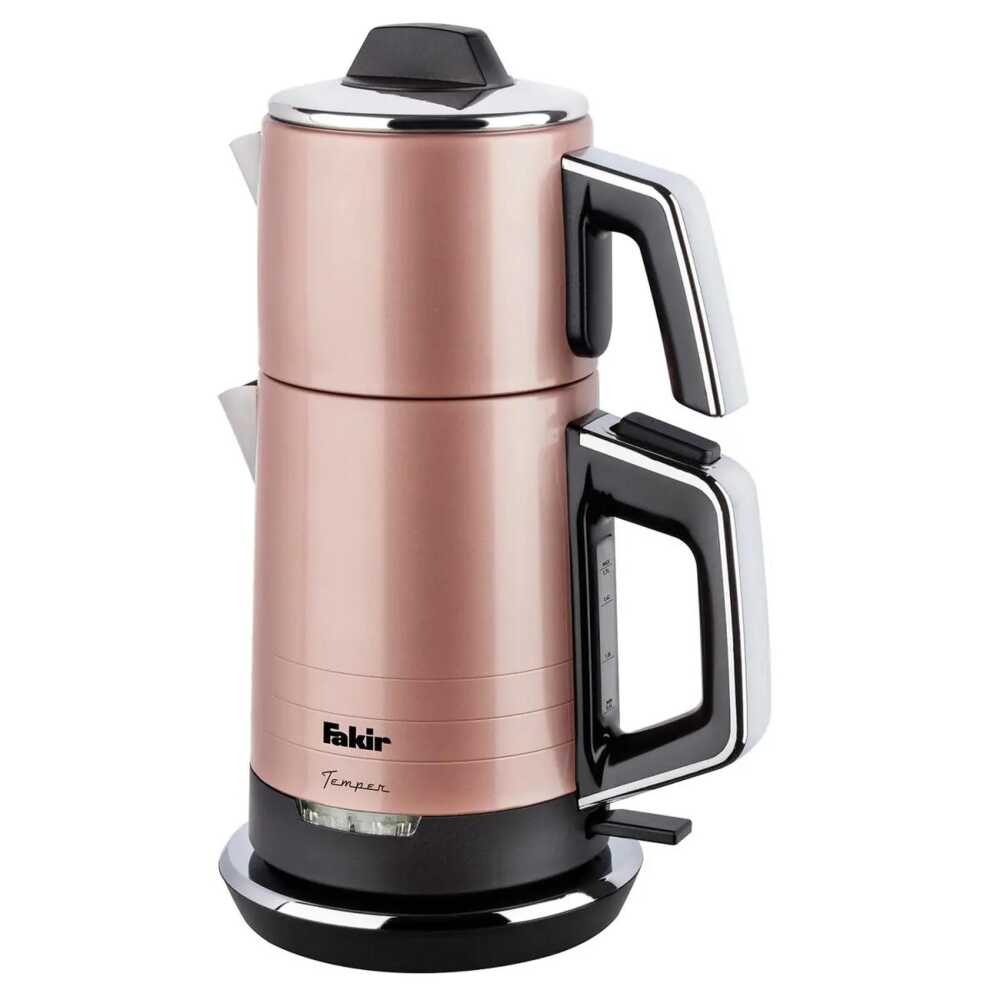 Fakir Temper Çay Makinesi & Kettle, Paslanmaz Çelik, 1800W 1.7 Litre Rosie - 1